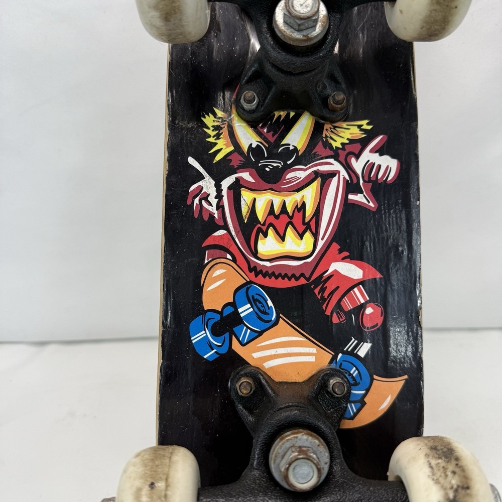 Mini Skateboard 17in‎ Wood Brown Black Tasmanian Devil